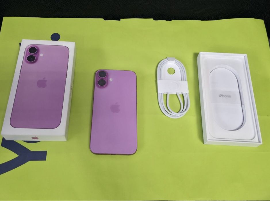 КАТО НОВ 128GB iPhone 16 Plus + Гаранция Yettel 2027г. Pink | Розов
