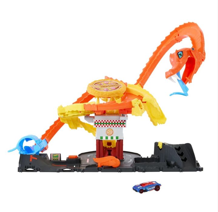 Hot Wheels® CITY Игрален комплект Атаката на кобрата с количка