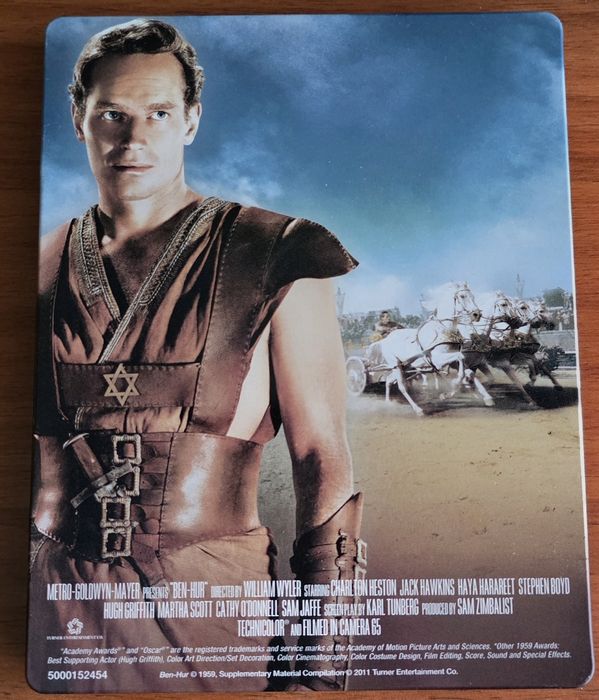 Vand steelbook Ben Hur (1952), 2, bluray, nou, 11 oscaruri a castigat