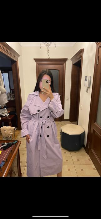 Фиолетовый плащ Burberry