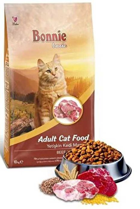 Bonnie Adult Cat -Суха храна за котки с вкус на Пиле или Говеждо-10кг