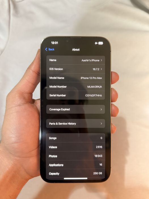 iPhone 13 Pro Max 256 ГБ Графитово-черный