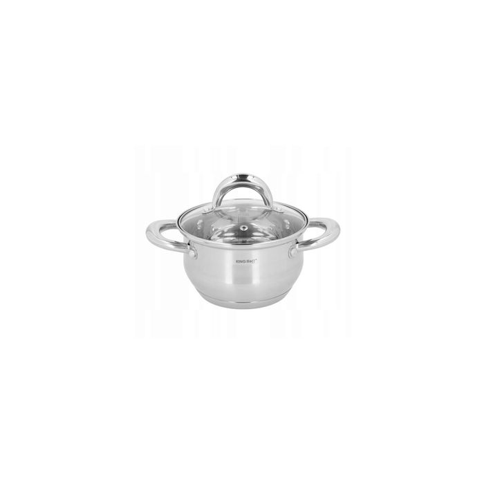 Set de 4 oale cu capac, inox, dimensiuni 16,18,20,24 cm, fund termic