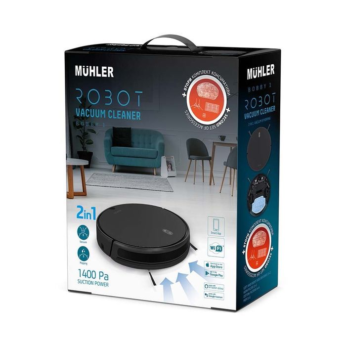 Нова прахосмукачка робот за сухо и мокро Muhler Bobby 1