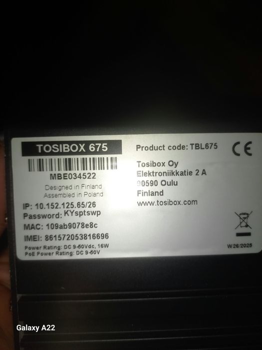 Router VPN Industrial TOSIBOX 675