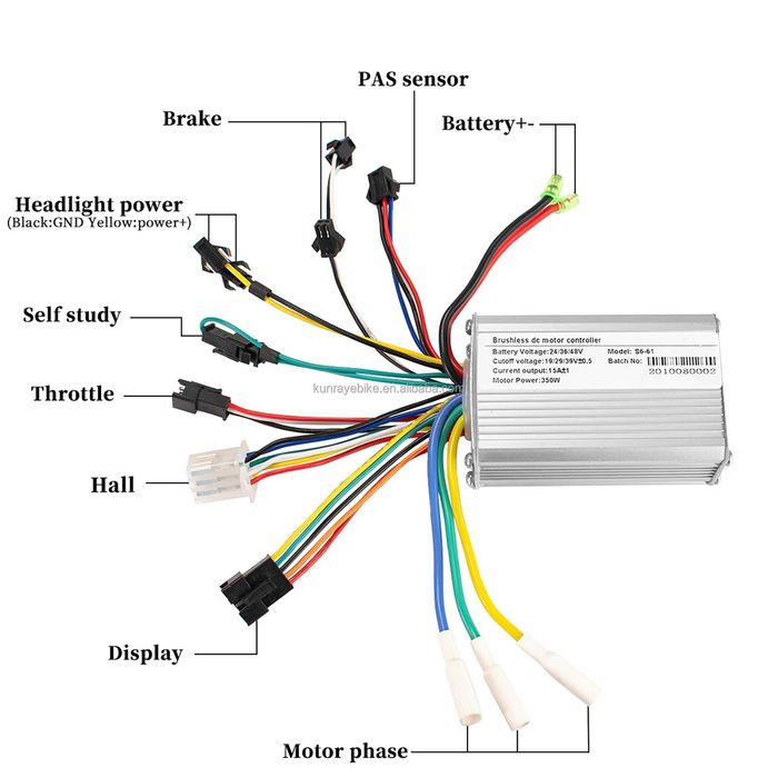 Set controler +display 350w