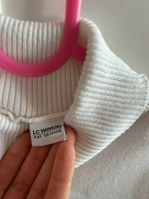 Waikiki Pulover, 8-9 ani, alb, scoala