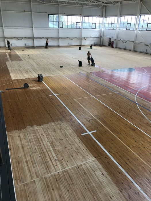 Шлифовка деревянный пол поркет