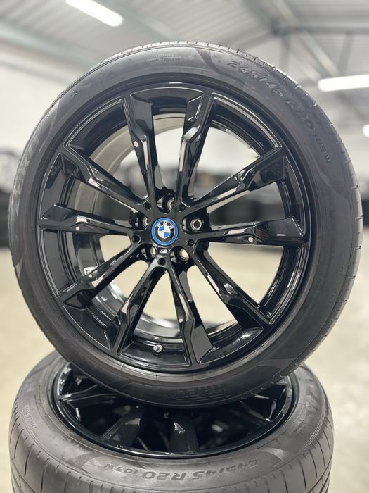 Jante Bmw X3 X4 R20 G01 G02 Originale 699M Negru Pirelli de vara 2023
