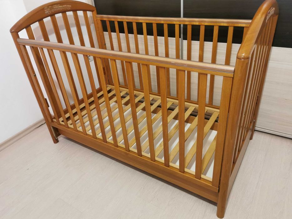 детска кошара PALI - Италия от масивно дърво с матрак