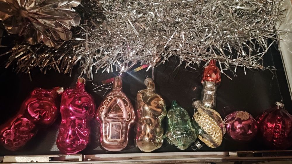 Ёлочные новогодние игрушки СССР