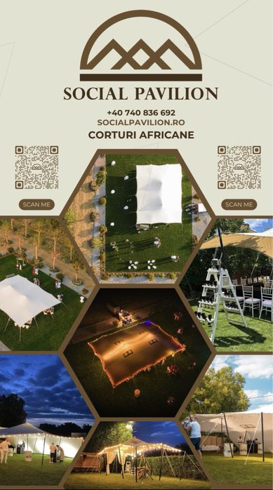 Inchiriez cort african pavilion cununie nunta botez evenimente