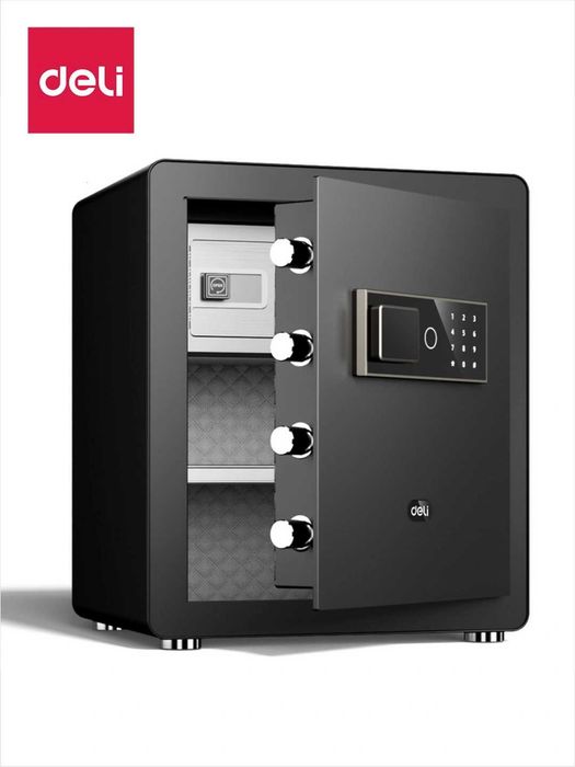 Сейф ET571 Deli 450х380х320 Электронный ключ + цифровой ключ, 23 кг