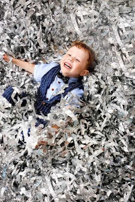 Бумага для шоу Сильвер Серебряная Бумага для детских праздников и шоу