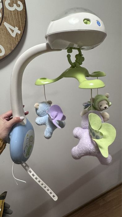 Музикална въртележка за легло/кошара Fisher Price Мечета пеперуди 3в1