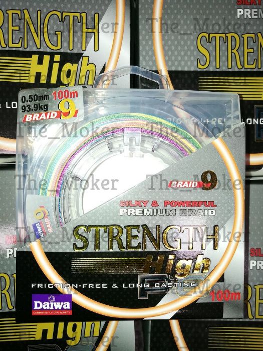 ЛИКВИДАЦИЯ Плетено 9-нишково влакно Daiwa STRENGTH 0.06-0.60мм 100-300