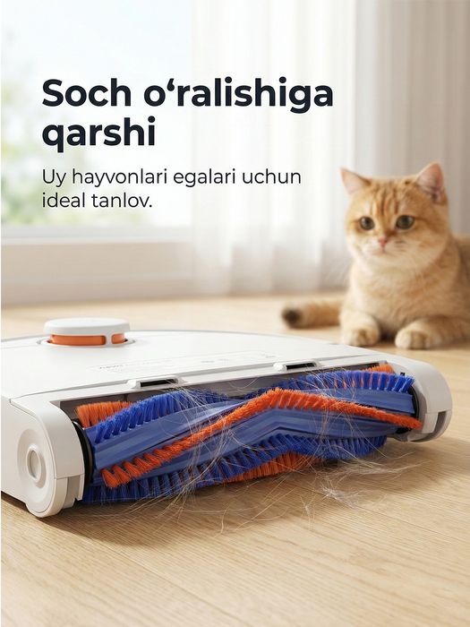 Робот-пылесос Xiaomi Robot Vacuum H40 с автоочисткой и влажной уборкой