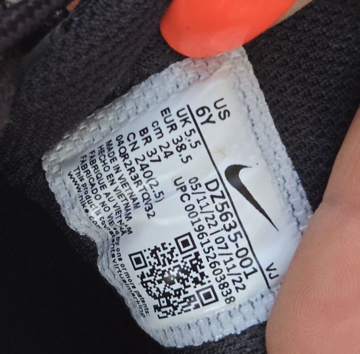 Nike Air Max 95 GS оригинални дамски сникърси 38.5 /24 см