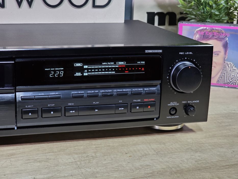 Casetofon deck KENWOOD KX-7030, dual capstan, 3 capete, 3 motoare, hifi stereo