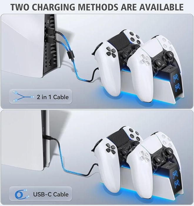 Промо Цена!OIVO Станция за бързо зареждане за PlayStation 5 DualSense