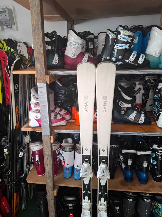Schiuri 155 cm Salomon S/Max schiuri albe pentru fete sau femei