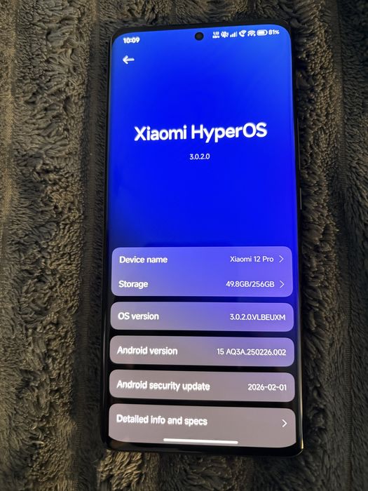 Xiaomi 12 Pro 256/12gb