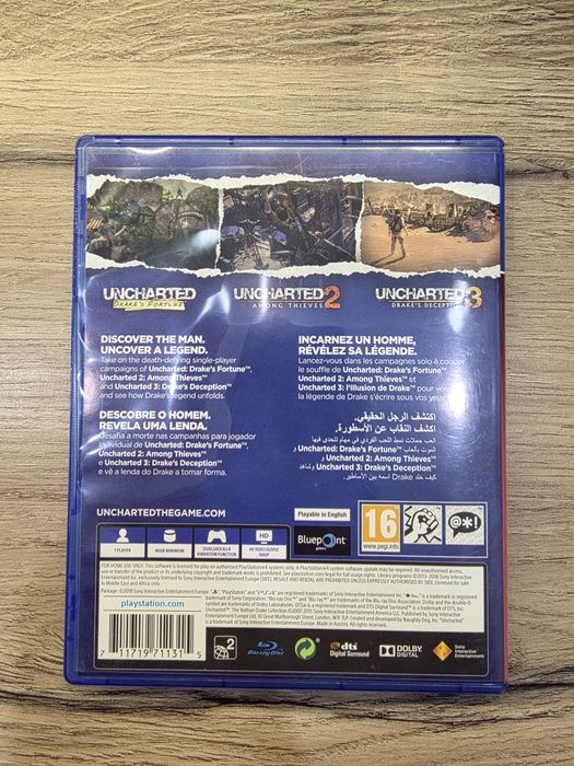 Uncharted Nathan Drake collection PS4 ps5 диск