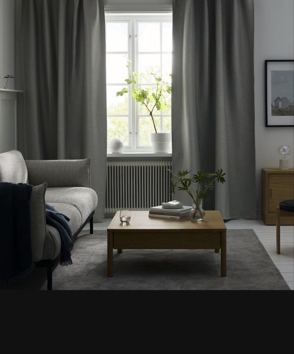 Draperii Ikea  gri/noi