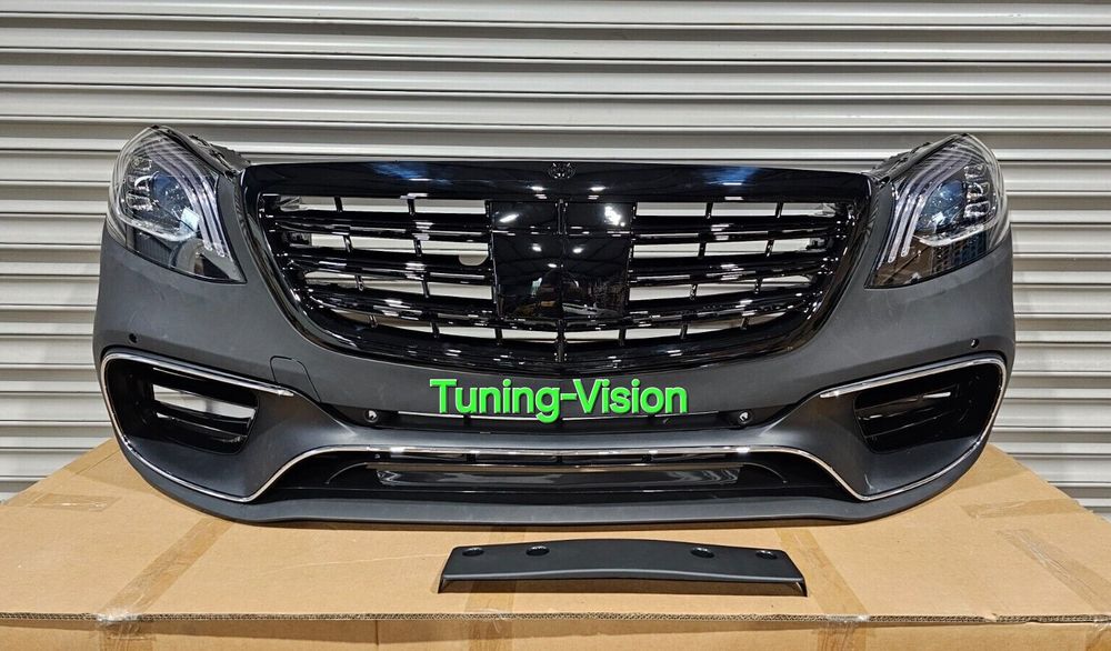 Facelift предна броня S63AMG за W222 Mercedes фарове решетка