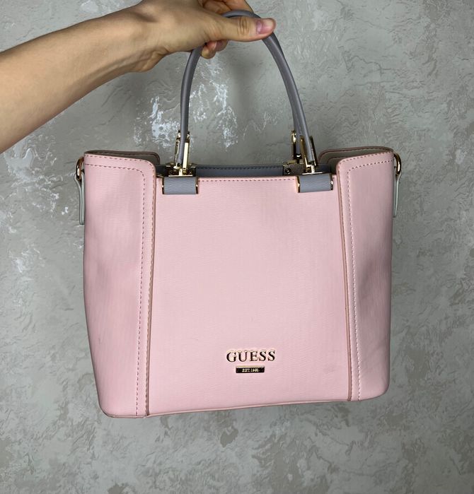 Сумка guess розовая