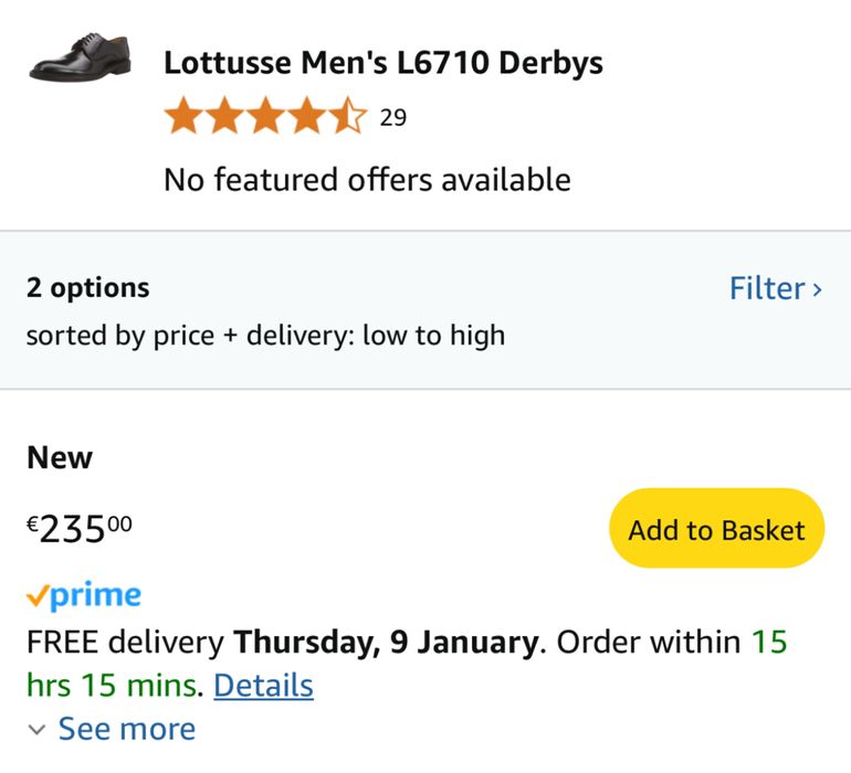 Pantofi eleganti LOTTUSEE marimea 40.5 noi, nepurtati