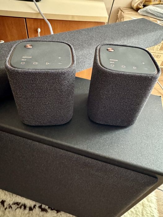 Yamaha soundbar True X 50a Atmos и две bluetooth сателитни колони Yamaha