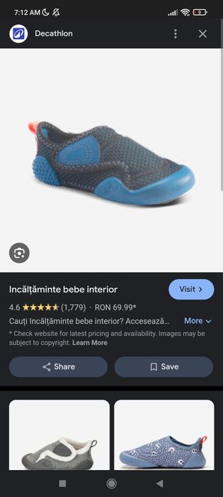 Lot incaltaminte copii Decathlon interior casa gradinita 25 26