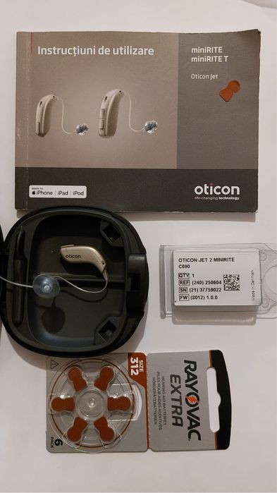Aparat auditiv Oticon Jet 2 Minirite aproape nou, in garantie