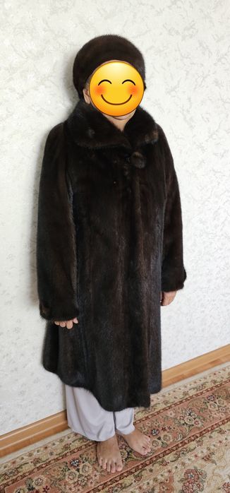 Шуба норковая с беретом
