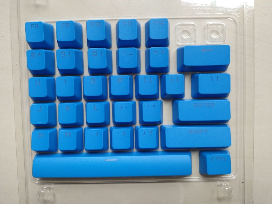 Corsair double-shot pbt pro keycaps Elgato blue