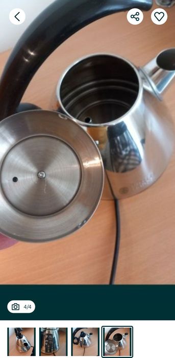 Fierbator Russell Hobbs Legacy 21280-70, 2400 W, 1.7 l, Negru/inox