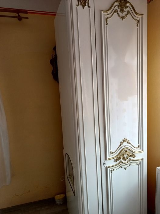 dormitor venețian cu arcadă alb lucios  , BONUS UN DULAP ÎN 6 UȘI