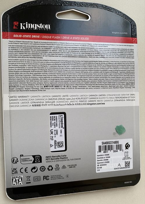 Жесткий диск SSD Kingston 512