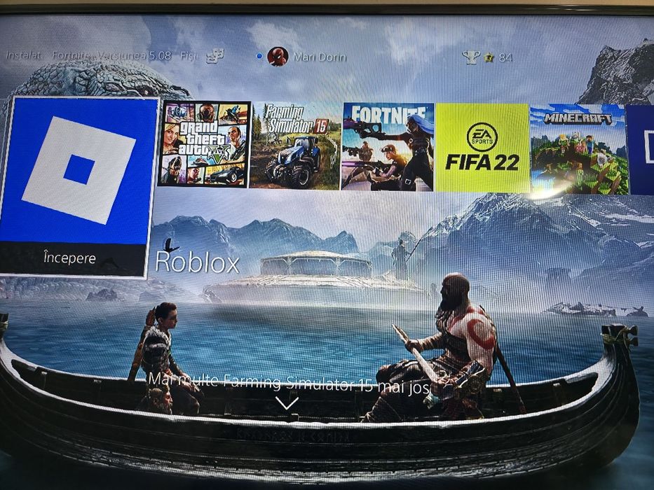 Ps4 Pro Playstation4 Pro + 55 jocuri GTA5-FC26-MINECRAFT
