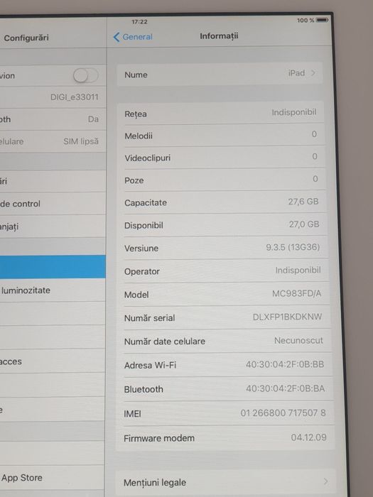 Apple iPod 32GB cu cartela sim.