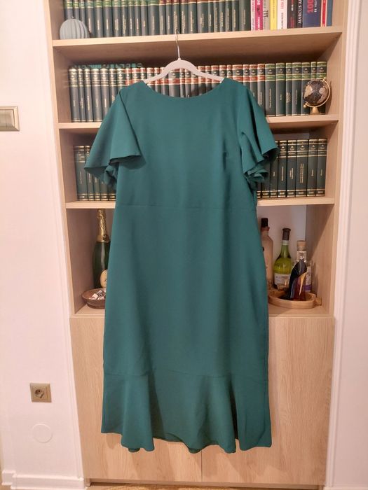 Rochie verde midi