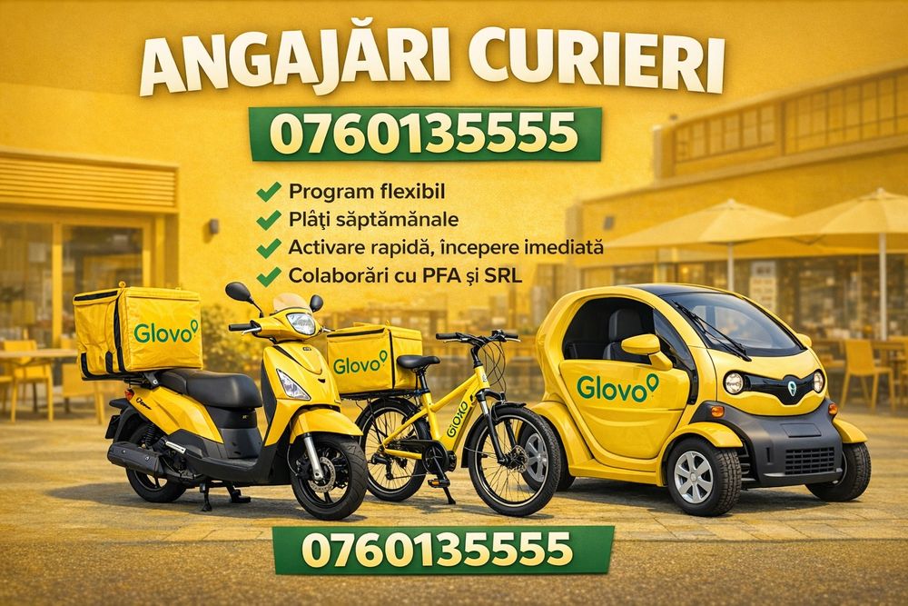 Comunitatea Glovo Wolt Bolt are nevoie de tine in Baia Mare