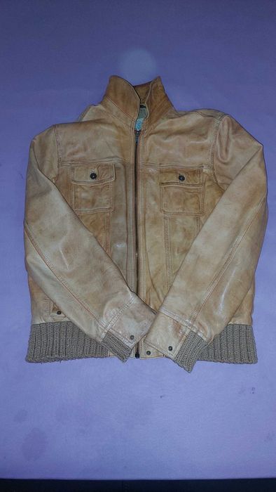 Мъжко яке естествена кожа