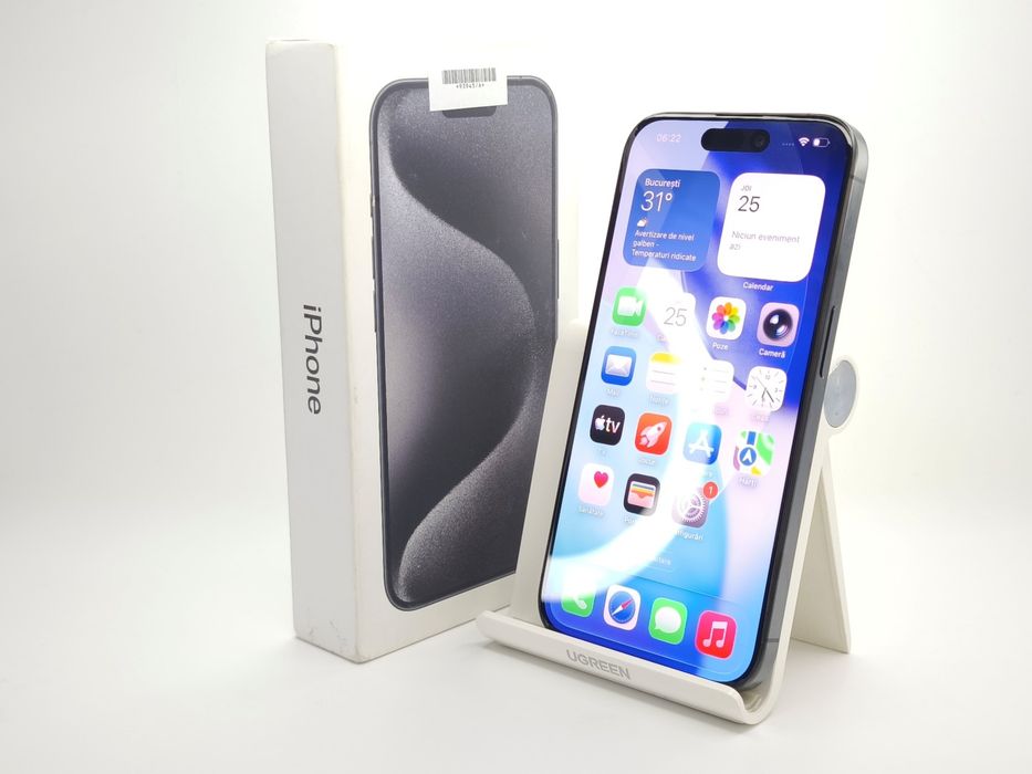 Apple iPhone 15 Pro 512GB Black Titanium, Garantie 24 luni | #R93945