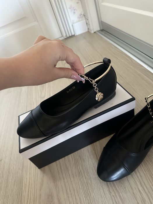 Chanel балетка чёрный