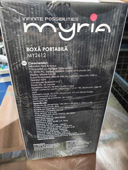 Boxa activa Myria My2612