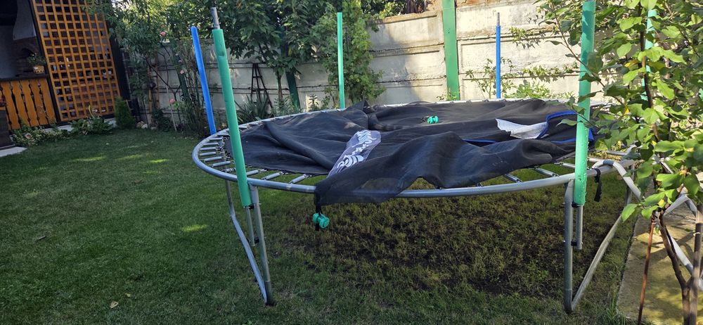 Trambulina 312 cm Fun-Sport cu plasa de siguranta interioara si scara