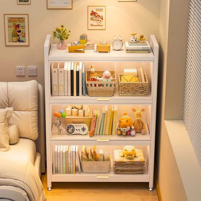 Estetik va Mustahkam Kitob Javoni – Chang, Namlik va Zangga Qarshi