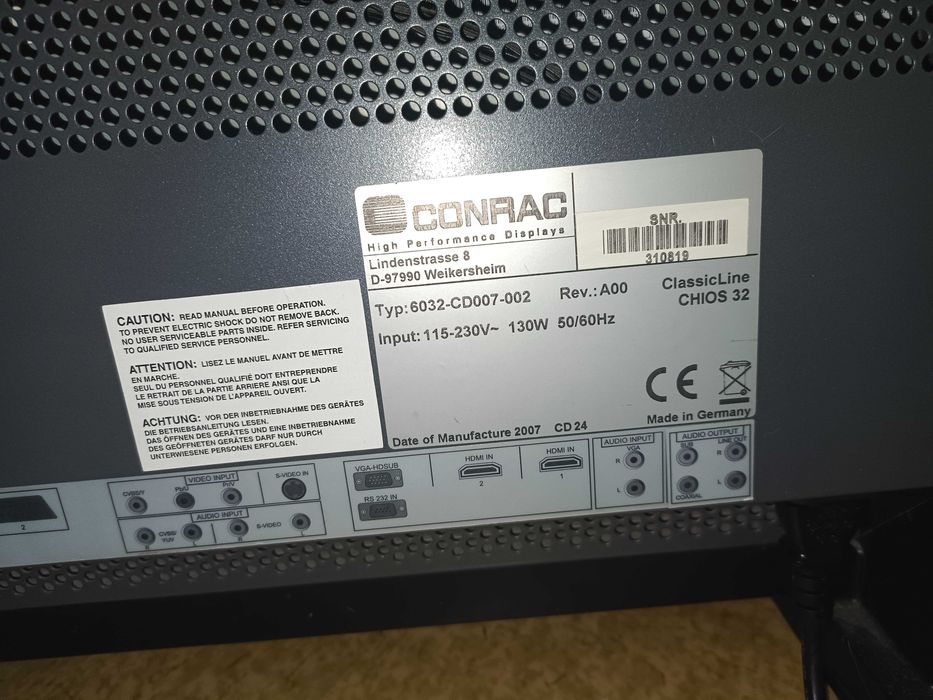 Телевизор Conrac